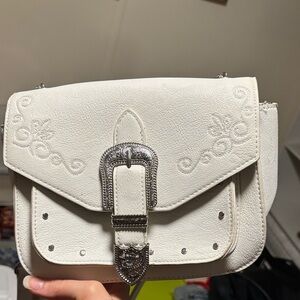 White Embroidered Western purse/ Bag/ crossbody